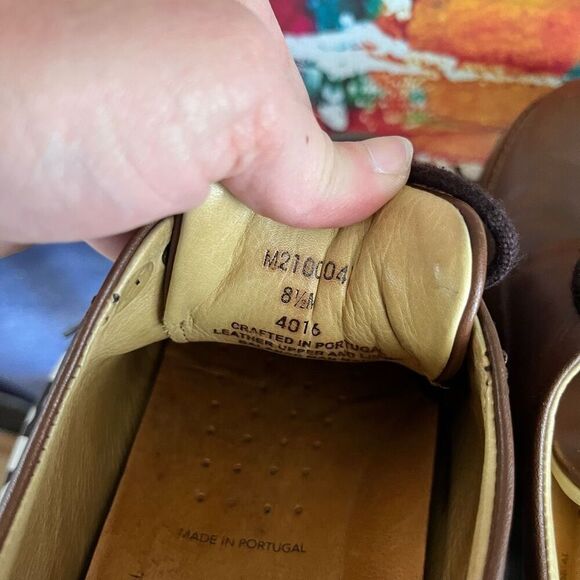 Samuel Hubbard Founder Men's 8.5  Medium Shoes Leather Brown Smooth M2100-041 - Picture 7 of 8